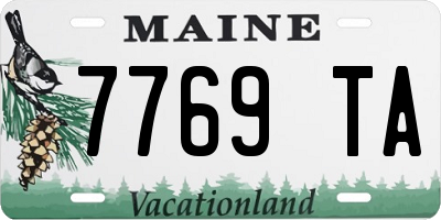 ME license plate 7769TA