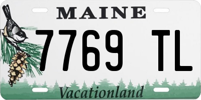 ME license plate 7769TL
