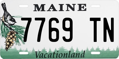 ME license plate 7769TN
