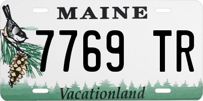 ME license plate 7769TR