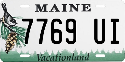 ME license plate 7769UI