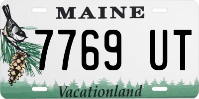 ME license plate 7769UT