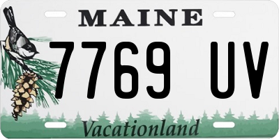 ME license plate 7769UV
