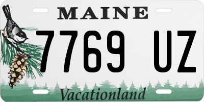 ME license plate 7769UZ
