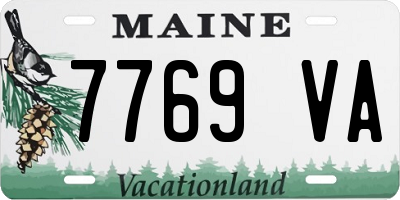 ME license plate 7769VA