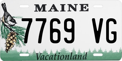 ME license plate 7769VG