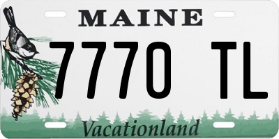 ME license plate 7770TL