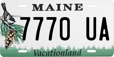 ME license plate 7770UA
