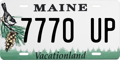 ME license plate 7770UP