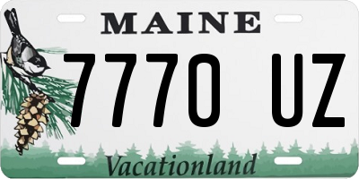 ME license plate 7770UZ