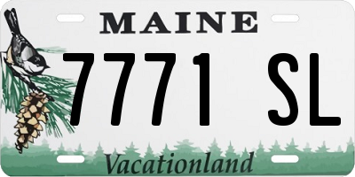ME license plate 7771SL