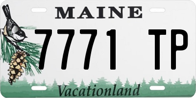 ME license plate 7771TP