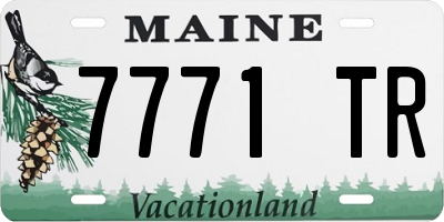 ME license plate 7771TR
