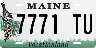 ME license plate 7771TU
