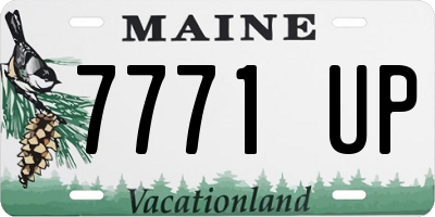 ME license plate 7771UP