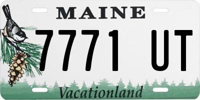 ME license plate 7771UT