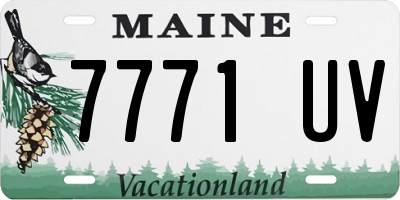 ME license plate 7771UV