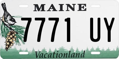 ME license plate 7771UY