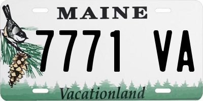ME license plate 7771VA