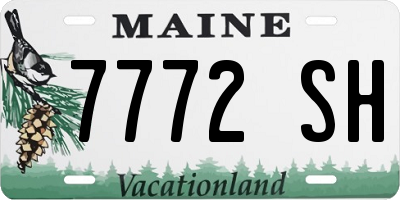 ME license plate 7772SH