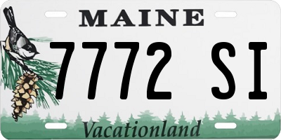 ME license plate 7772SI