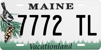ME license plate 7772TL