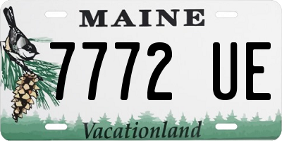ME license plate 7772UE