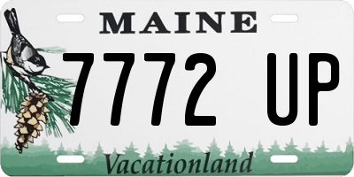 ME license plate 7772UP