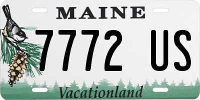 ME license plate 7772US