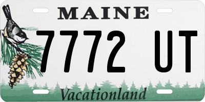 ME license plate 7772UT