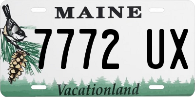 ME license plate 7772UX