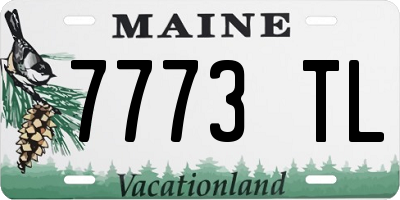 ME license plate 7773TL