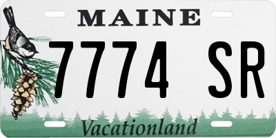 ME license plate 7774SR