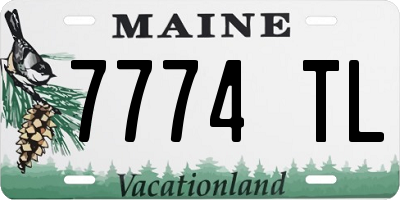 ME license plate 7774TL