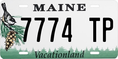 ME license plate 7774TP