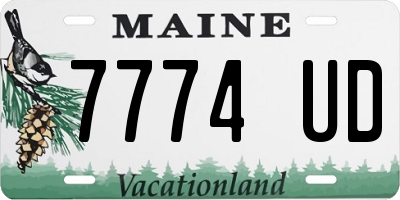 ME license plate 7774UD