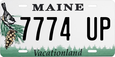 ME license plate 7774UP