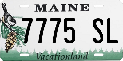 ME license plate 7775SL