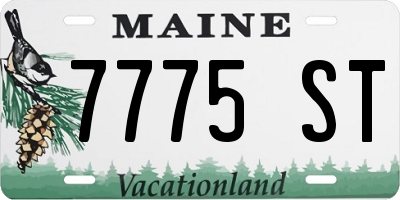 ME license plate 7775ST