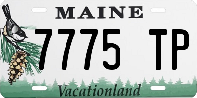 ME license plate 7775TP