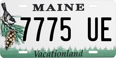 ME license plate 7775UE