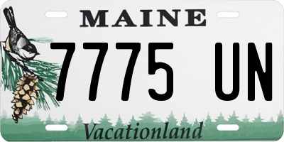 ME license plate 7775UN