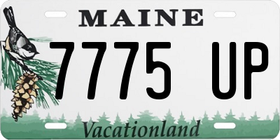 ME license plate 7775UP