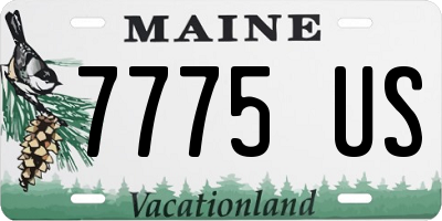 ME license plate 7775US