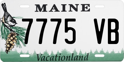 ME license plate 7775VB