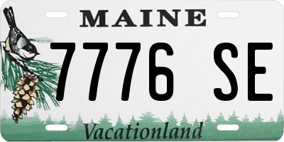 ME license plate 7776SE