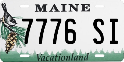ME license plate 7776SI