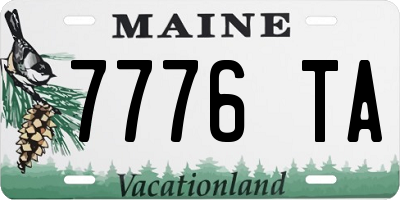 ME license plate 7776TA