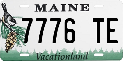 ME license plate 7776TE
