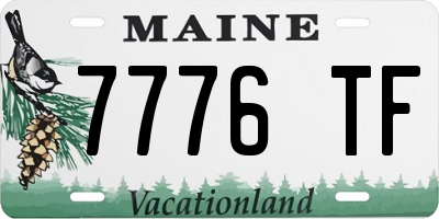 ME license plate 7776TF